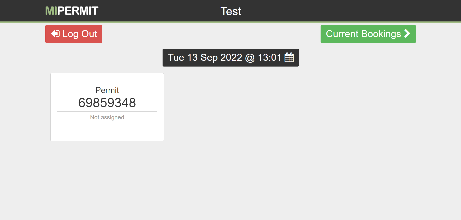 An image of the POD overview screen